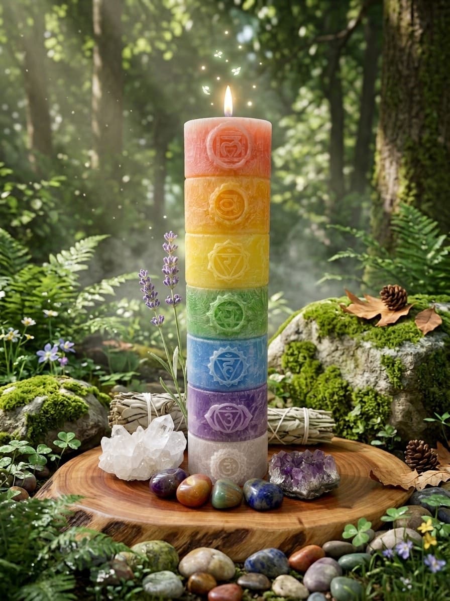 7 Chakra Cleansing Candle